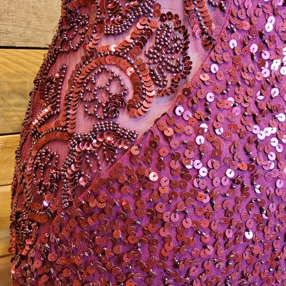 Scala Beaded Formal Mini Dress - Picture 7 of 10